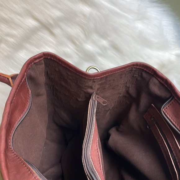 Artisan Woven Genuine Leather Tote Crossbody Bag - Picture 12 of 17